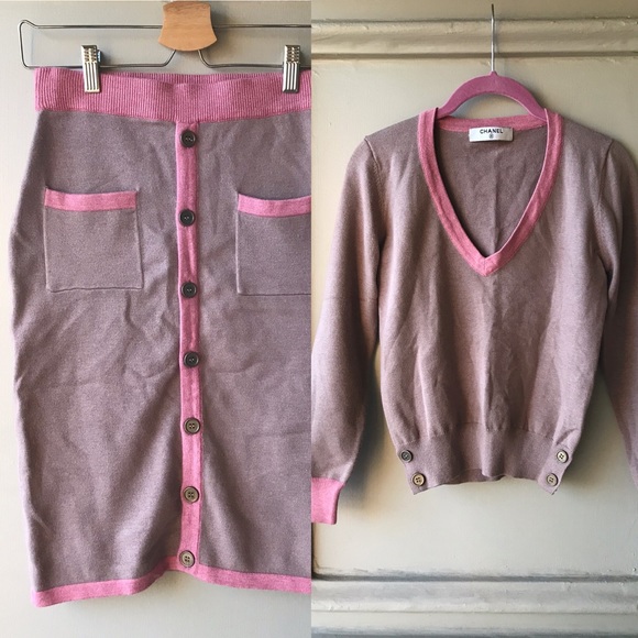 CHANEL Dresses & Skirts - New- Chanel Skirt/sweater set